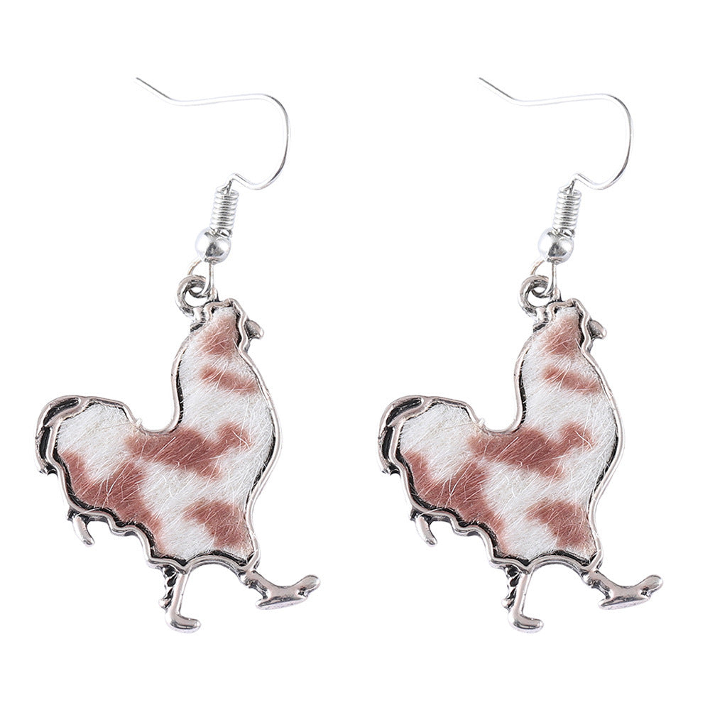 Wholesale Retro Big Cock Animal Earrings