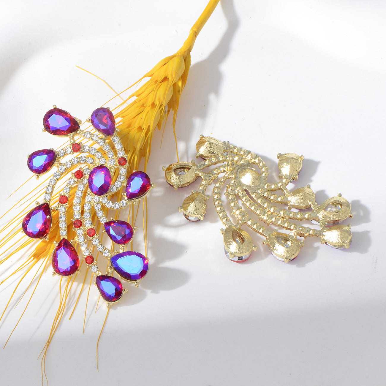 Wholesale Geometric Alloy Water Drop Fantasy Earrings ACC-ES-YiN008