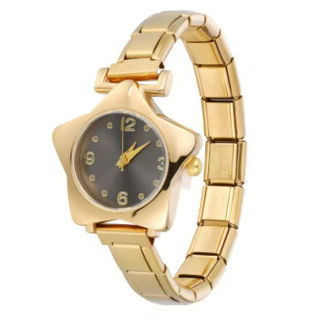 Wholesale Colorful five-pointed star stainless steel watch band