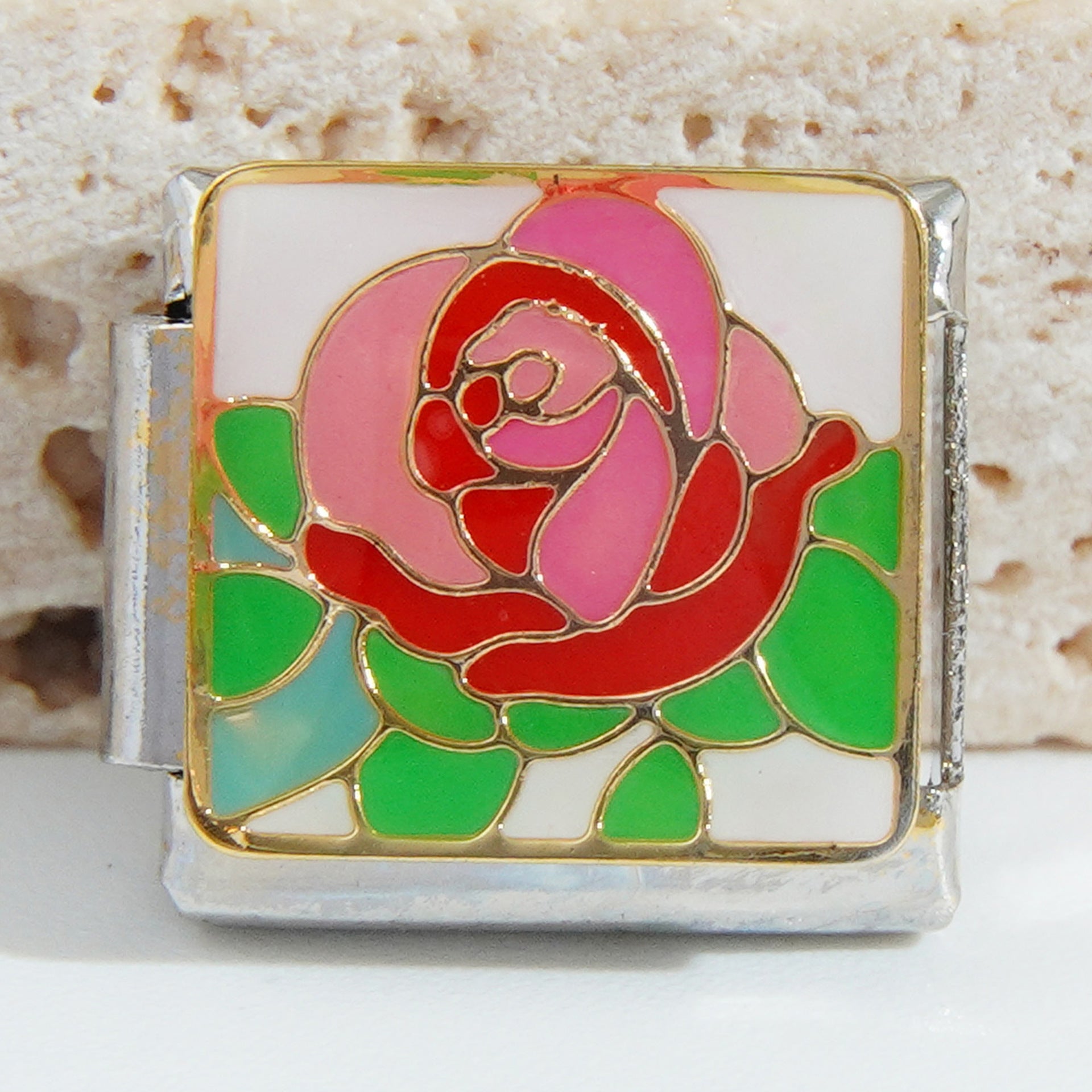 Wholesale Italian Charm Bracelet 9mm DIY Splicing Creative Pattern Stainless Steel Composable Bracelet