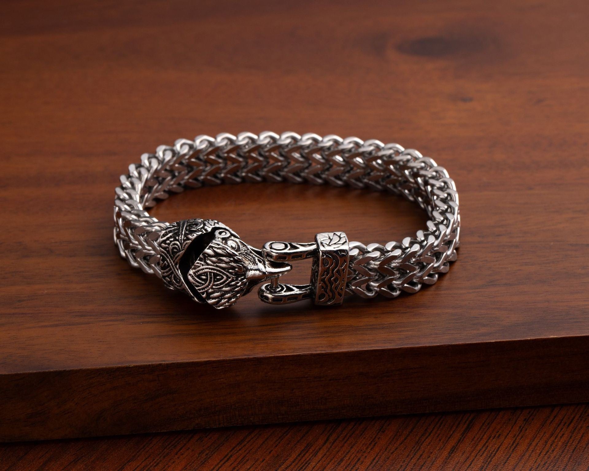 Wholesale Retro Punk Skull Snake Men' s Bracelet Alloy Fashion Accessory Boutique Resale Gift