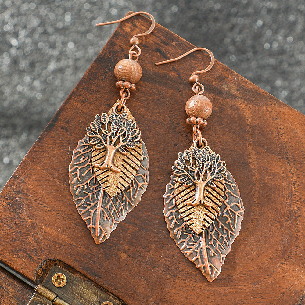 Wholesale Retro Bohemian Ethnic Long Tassel Earrings Zinc Alloy Fashion Accessory