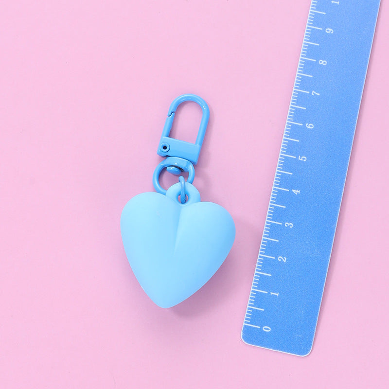 Wholesale Candy Color Heart Shaped Acrylic Keychain ACC-KC-HuiMei003