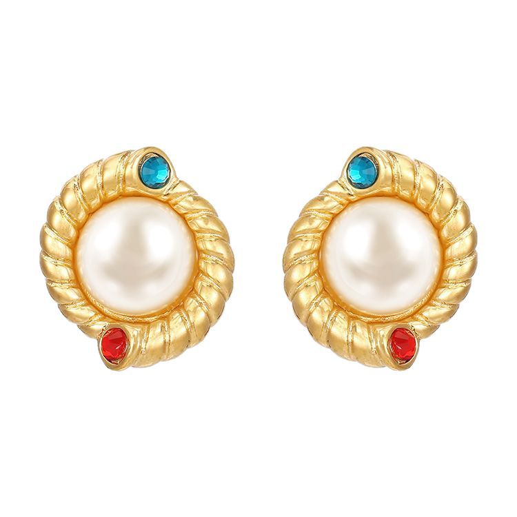 Wholesale Stainless steel pearl earrings