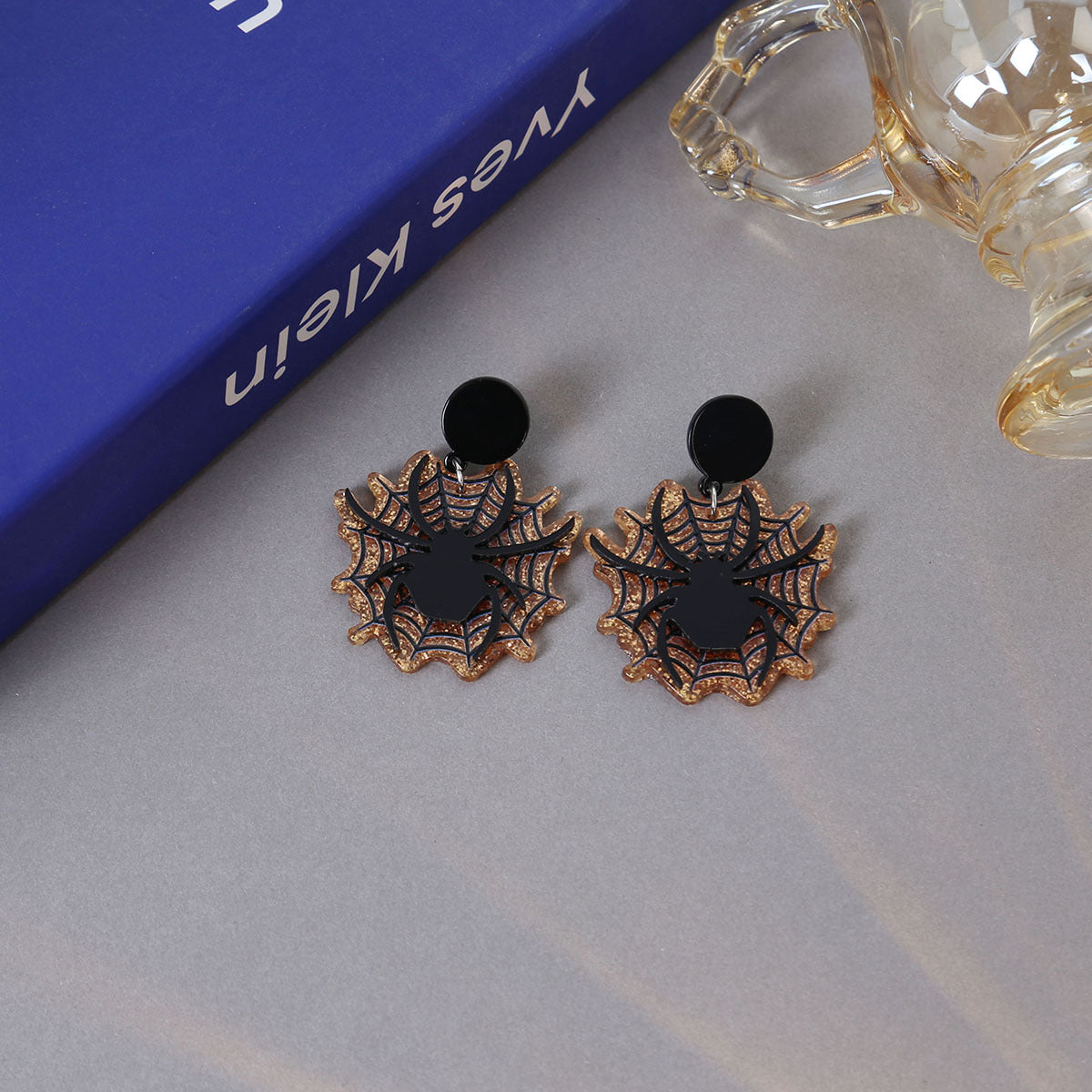 Wholesale Personality Cartoon Web Acrylic Earrings
