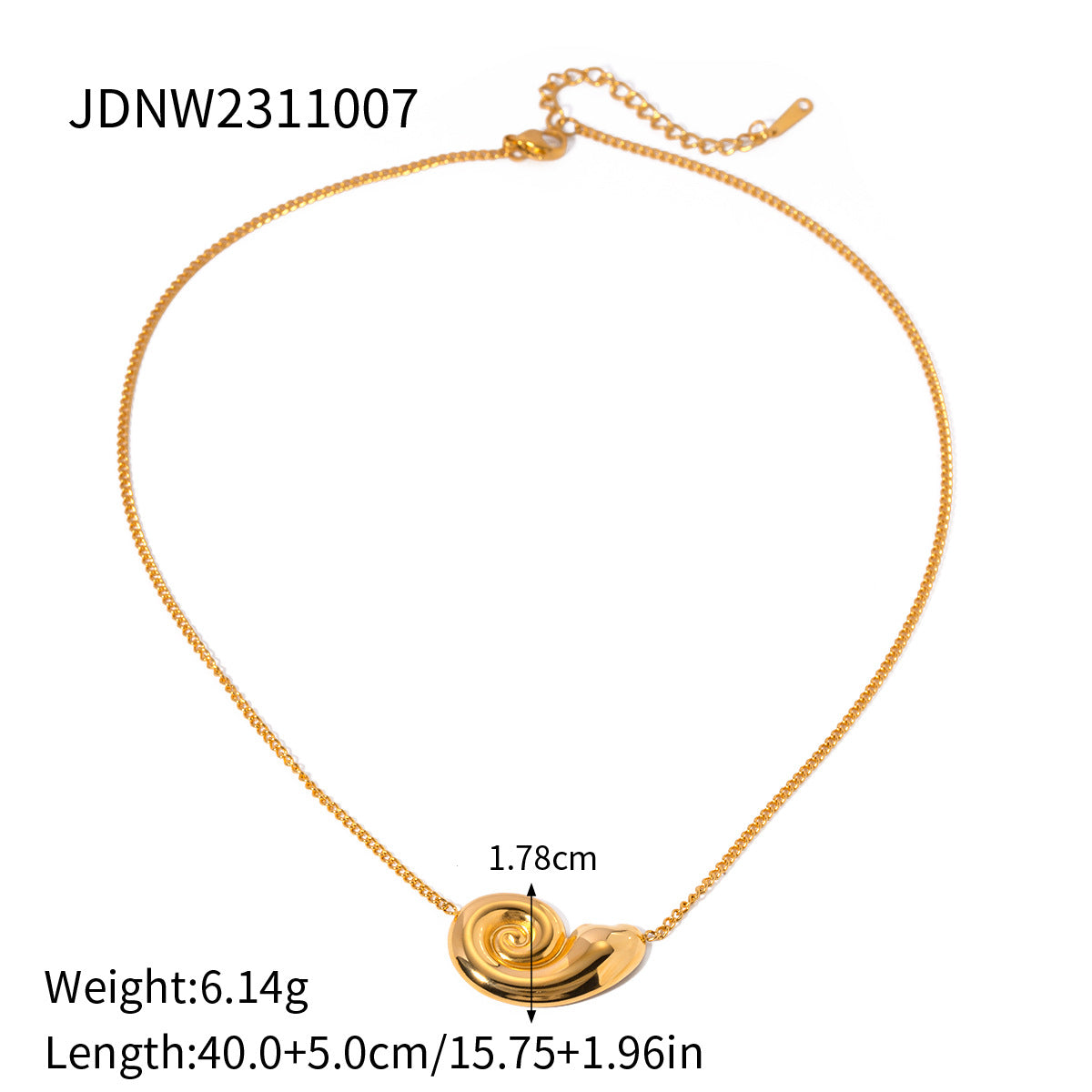 Wholesale Beach Style Shell Stainless Steel Necklace ACC-NE-JD003