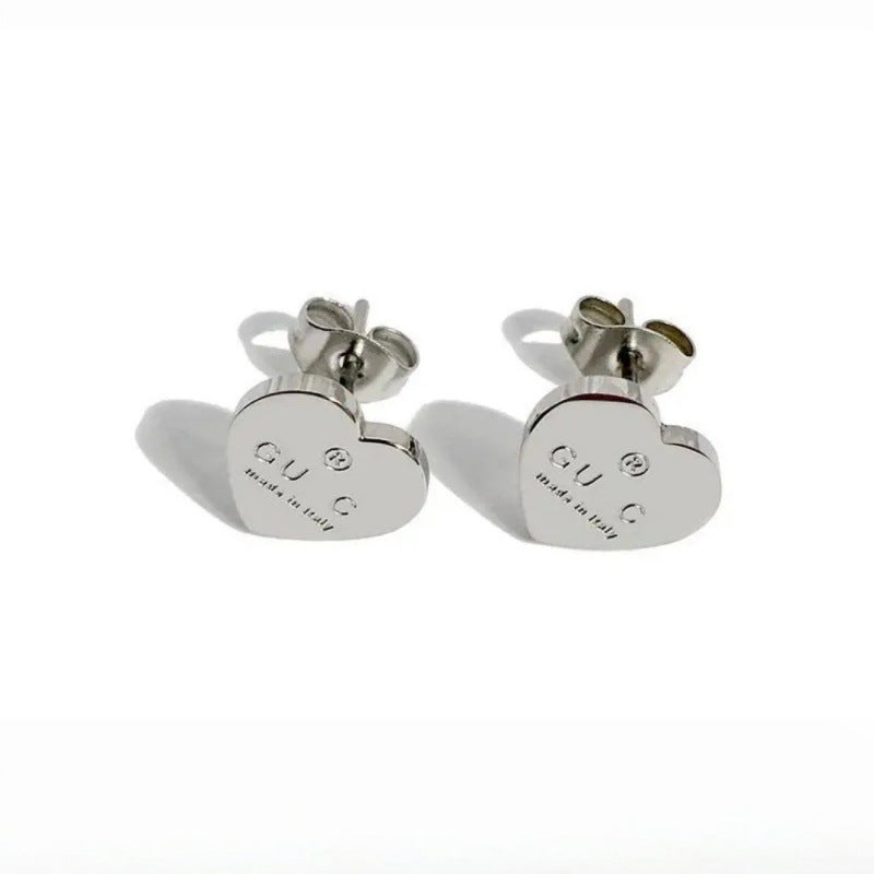 Wholesale Classic Retro Double G Titanium Steel Earrings