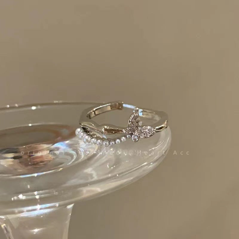 Wholesale Love and Deep Space  Snowflake Ring