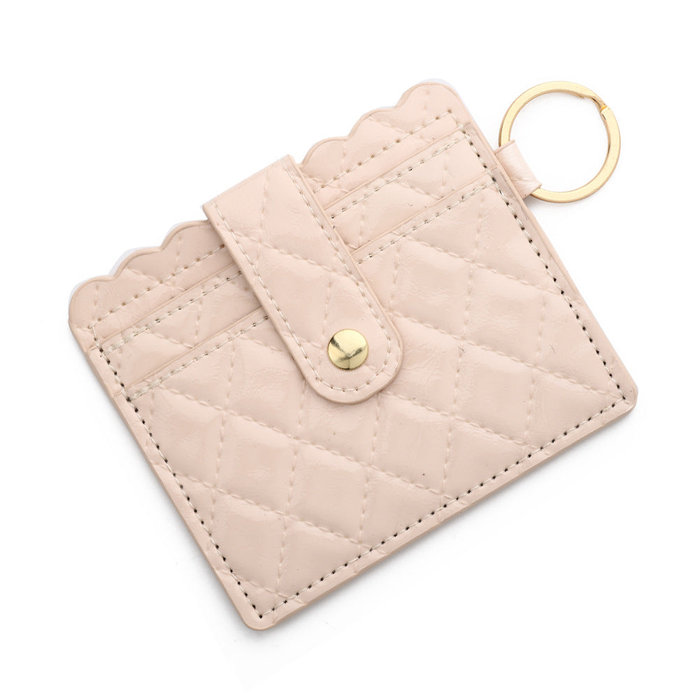Wholesale Pu LeatherMultiple Card Slots Wristlet Keychain