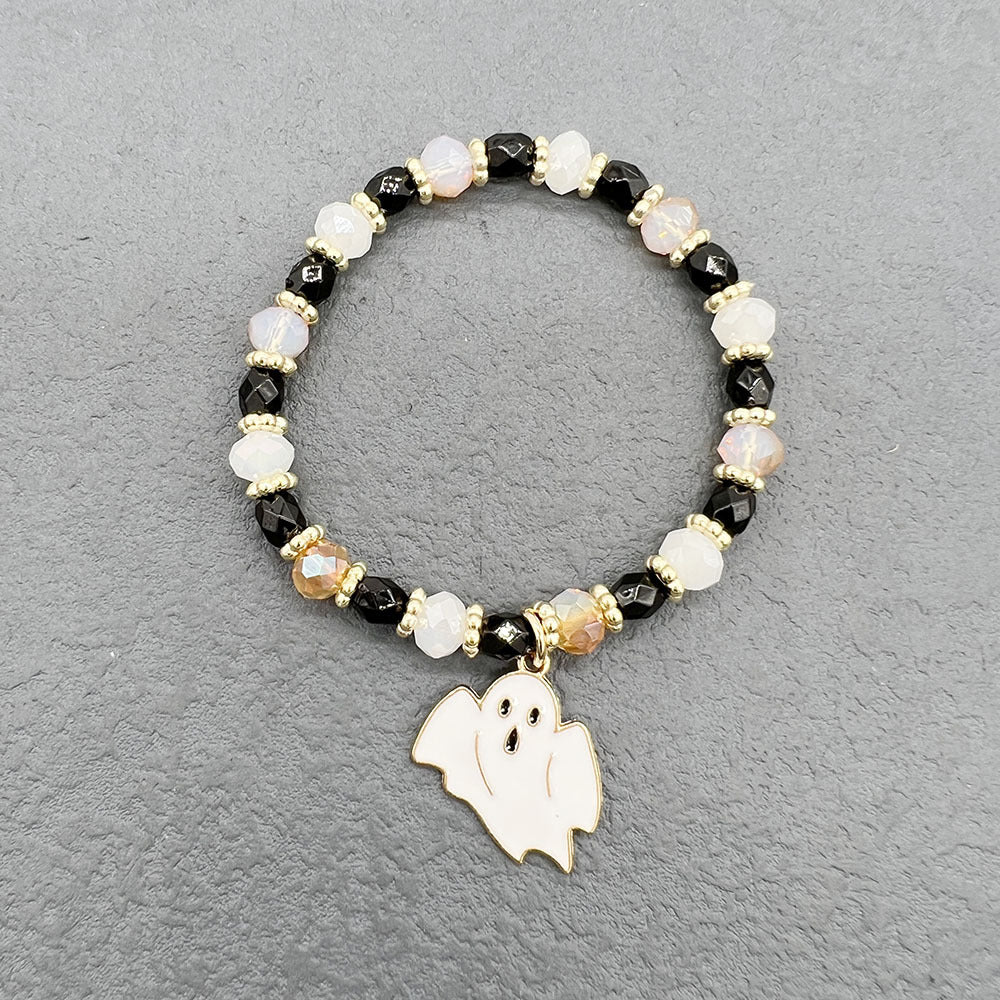 Wholesale Halloween Pumpkin Ghost Spider Stretch Bracelet Set ACC-BT-Nanh007