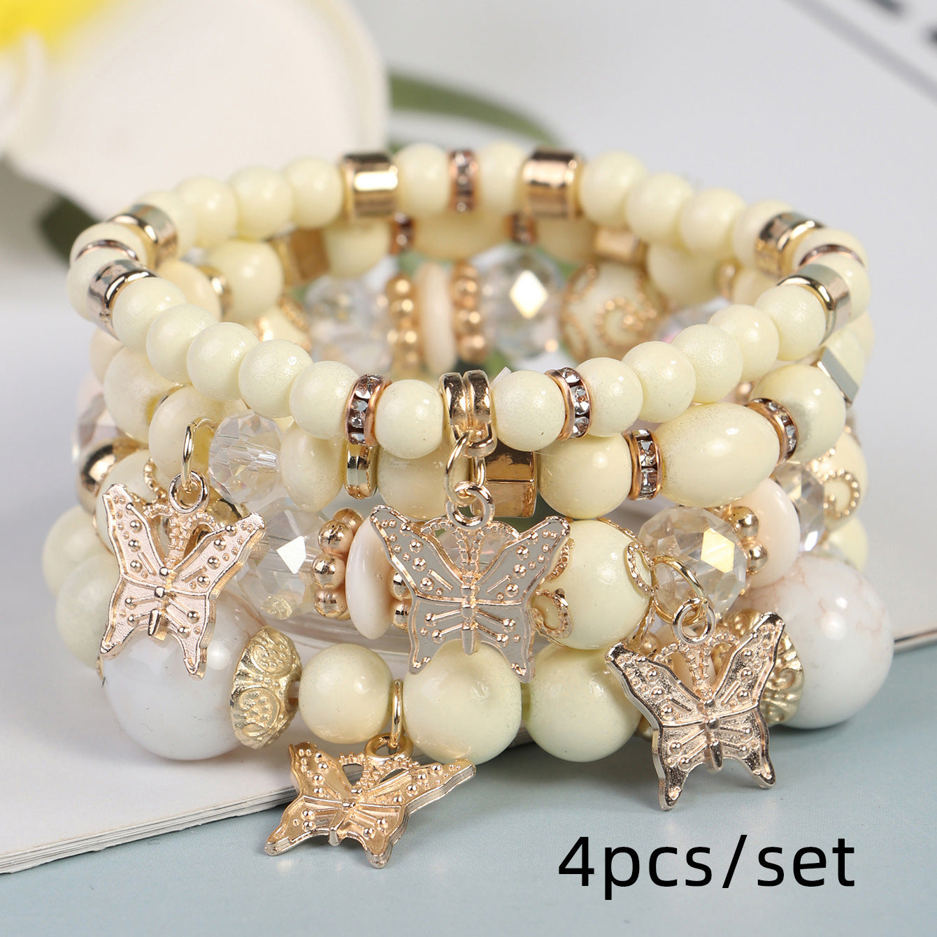 Wholesale Bohemian Vintage Sweet Butterfly Pendant Bracelet ACC-BT-Lijie003
