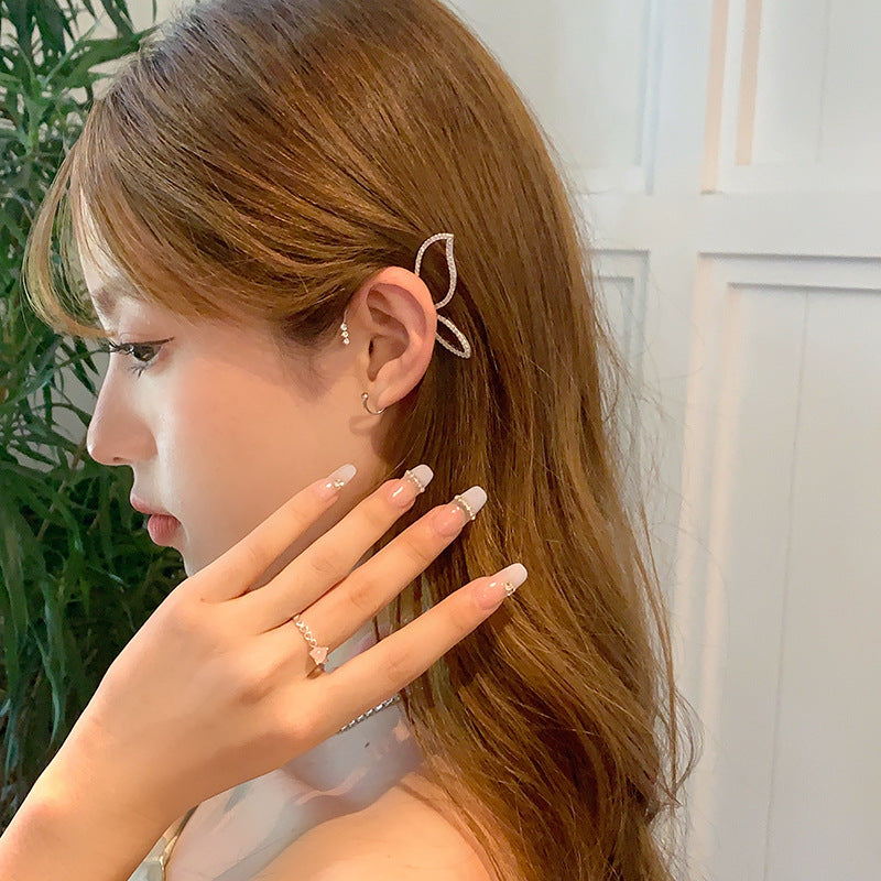 Wholesale alloy butterfly clip earrings