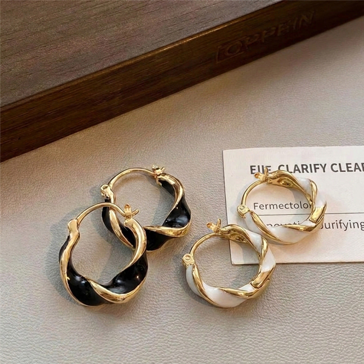 Wholesale Chic Geometric C Shape Ear Cuffs For Women Zinc Alloy Drop Oil Jewelry Accessory
