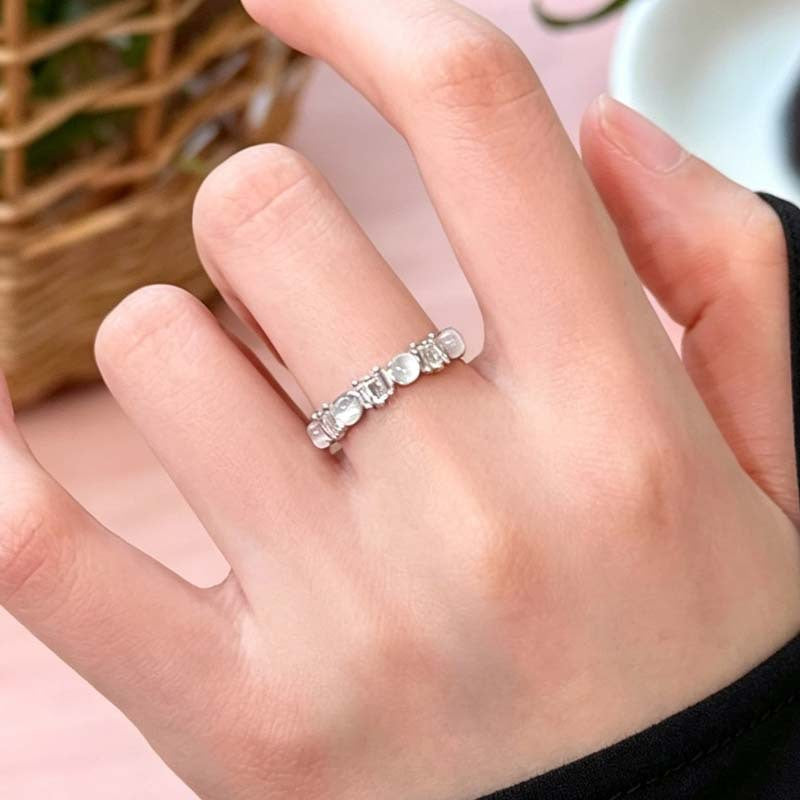 Wholesale Stylish Tulip Flower Open Ring Adjustable Zinc Alloy Ring For Women Fashion Jewelry Gift Boutique Accessory