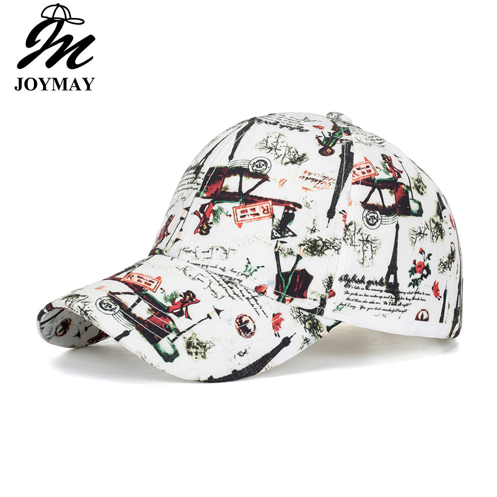 Wholesale Korean Style Printed Baseball Cap Sun Hat Fashion Accessory For Boutique Resale Gift