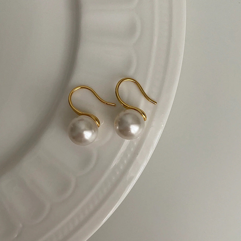 Wholesale 925 silver pearl earrings