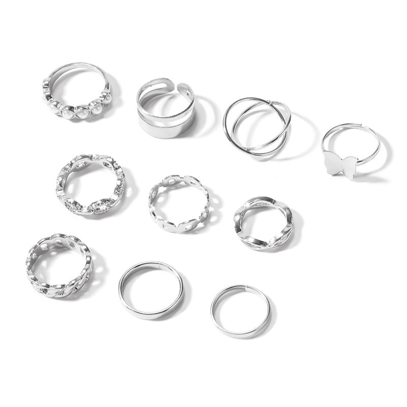 Wholesale  18k gold jewelry simple pearl ring