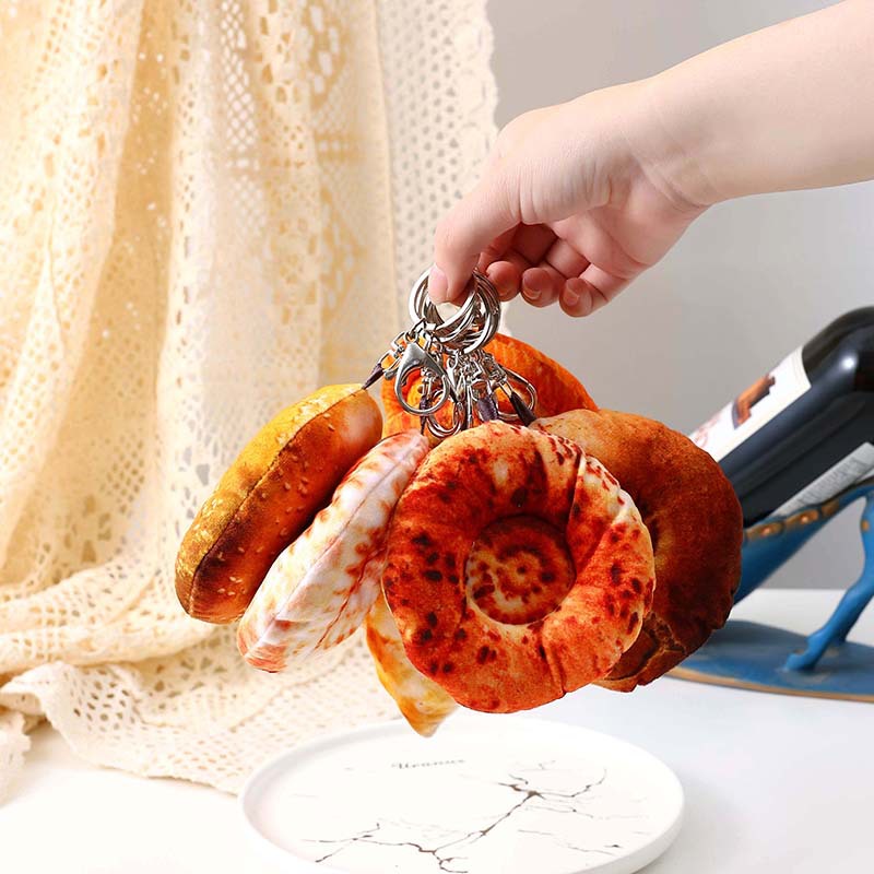 Wholesale Pancake Roasted Nang Plush Keychain ACC-KC-XiaW003