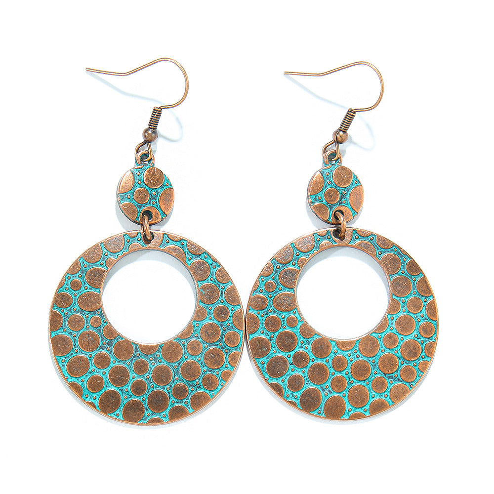 Wholesale Bohemian Tribal Ethnic Style Earrings for Holiday Travel Fashion Accessory