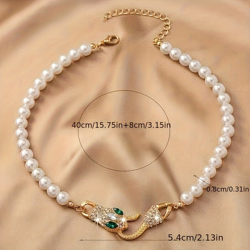 Wholesale  Snake-Shaped Decoration Luxury Necklace