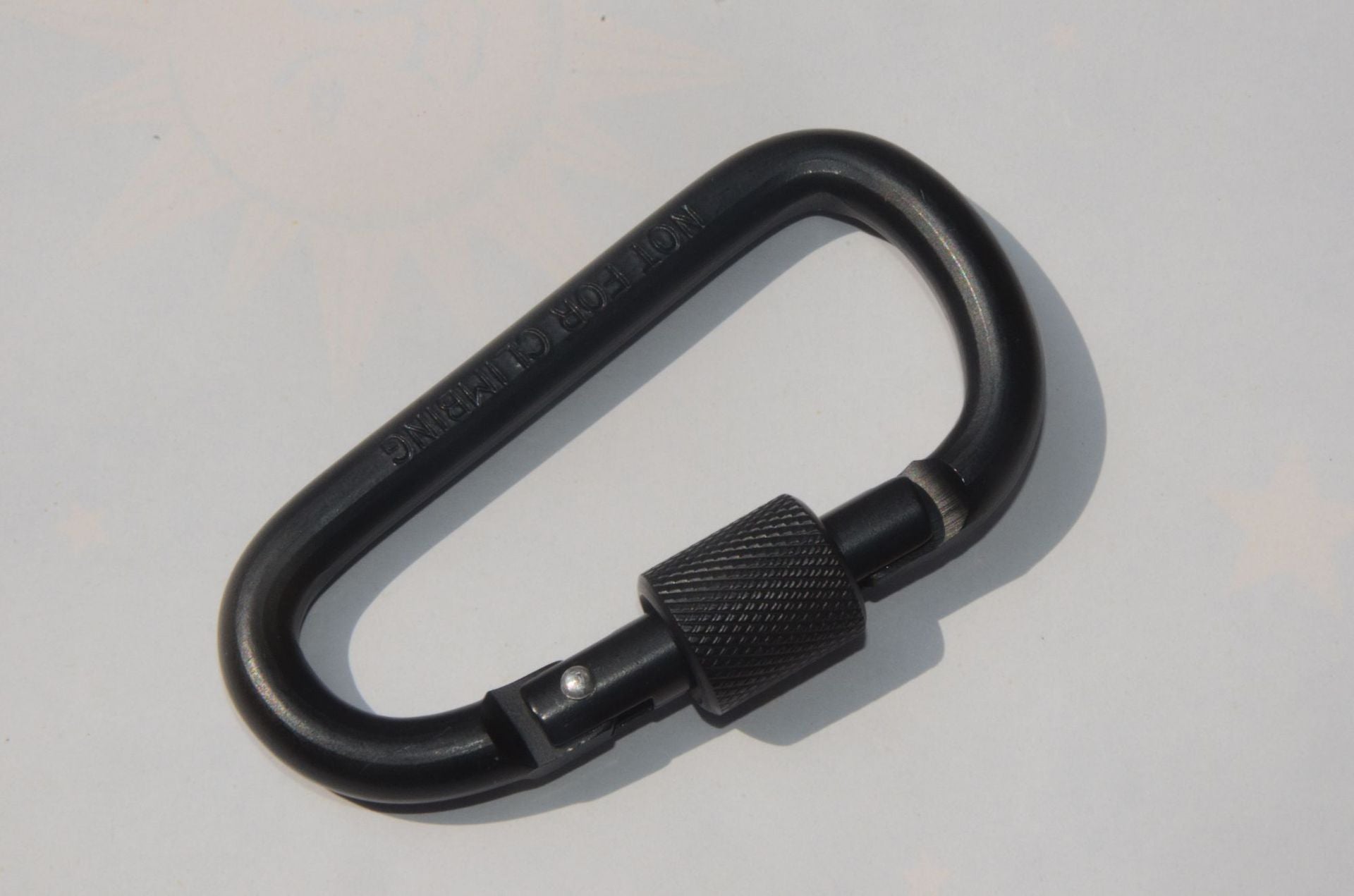 Wholesale Bold 8CM D-type Locking Carabiner Aluminum Alloy Backpack Buckle ACC-KC-KaBiao013