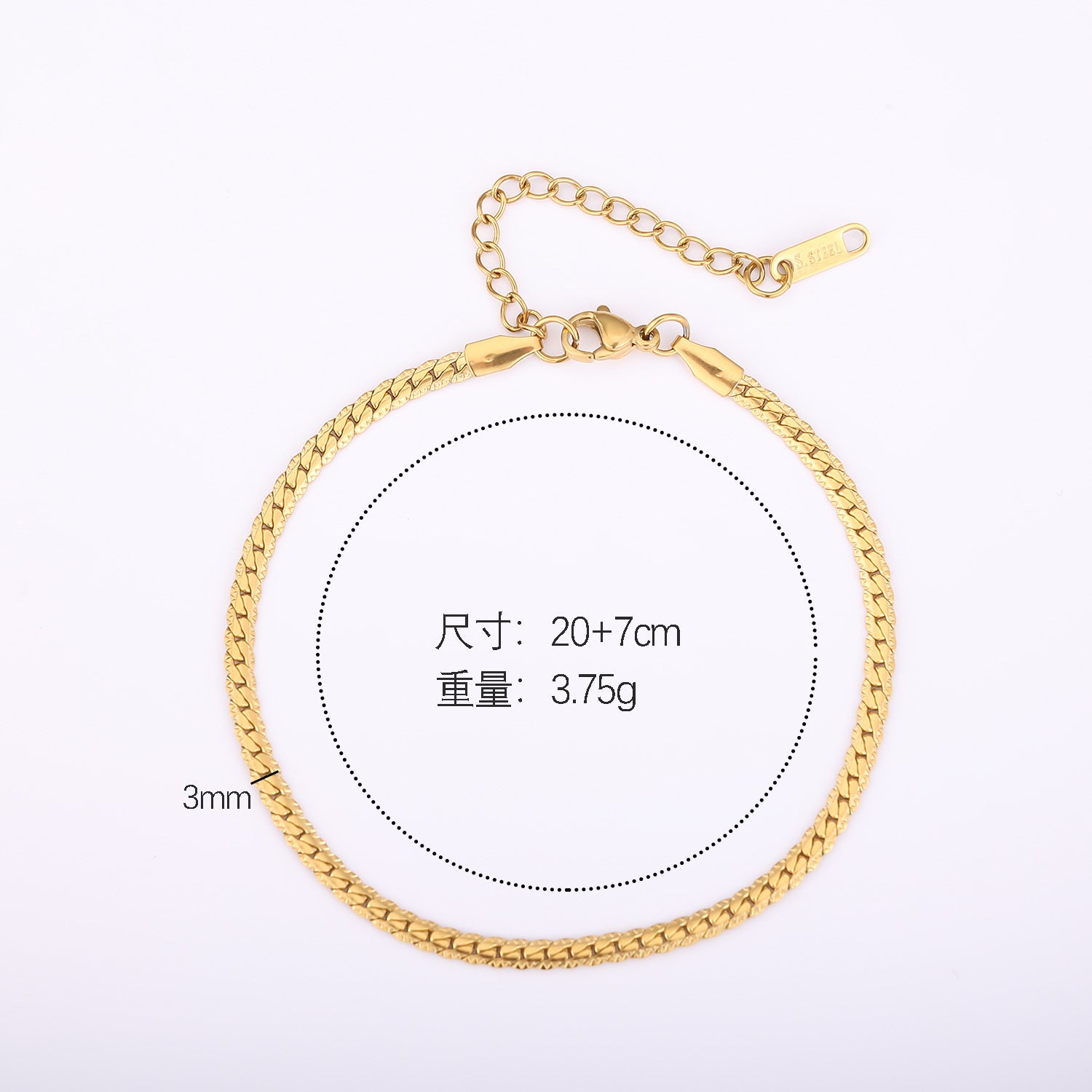 Wholesale Light Luxury Stainless Steel Cuban Chain