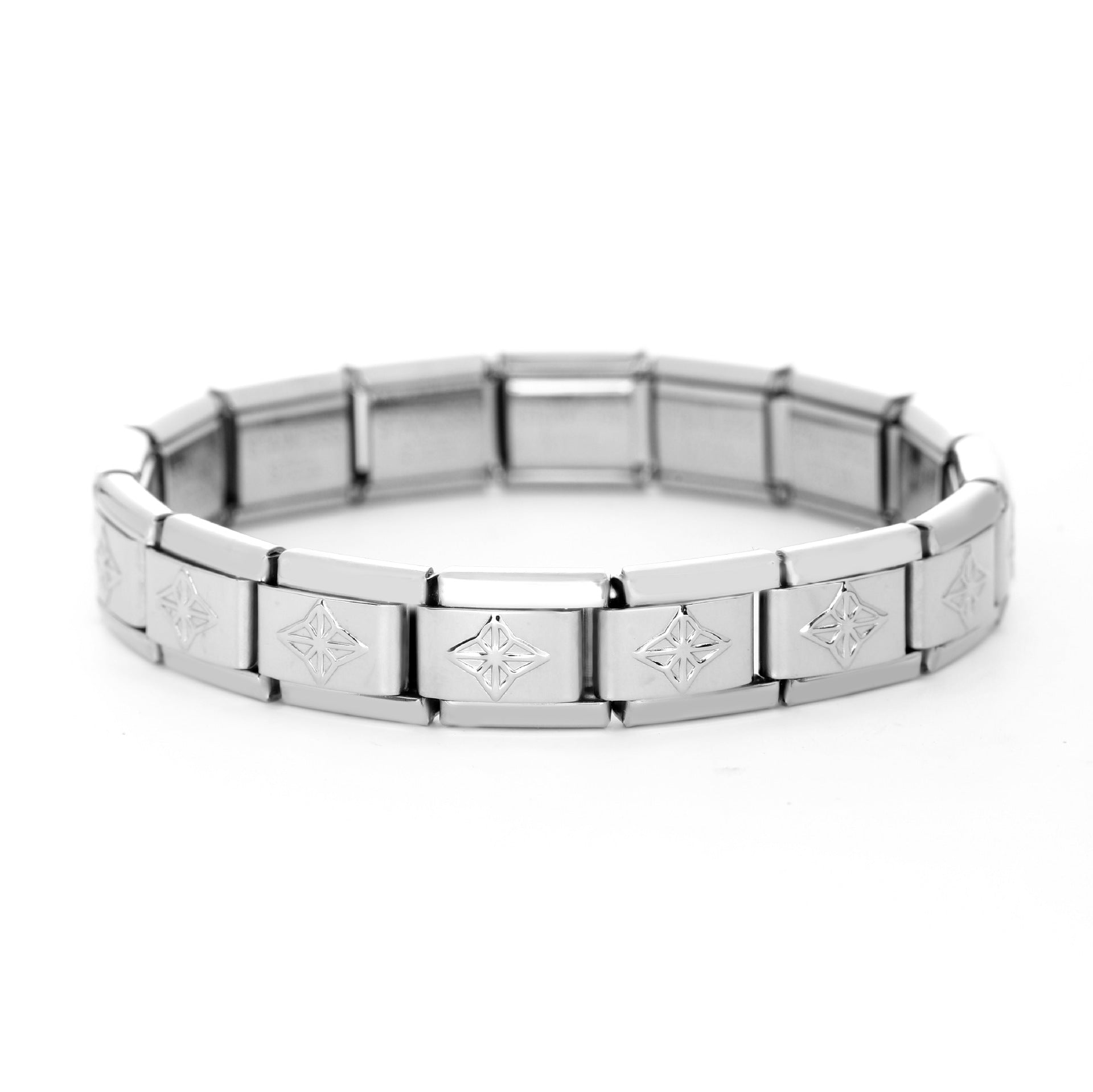 Wholesale Italian Charm Bracelet 9mm DIY Splicing Removable Stainless Steel Arch Bridge Composable Bracelet ACC-BT-XY055