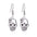 Wholesale  Diamond-Encrusted Zinc Alloy Cat Pumpkin  Web Skull Earrings