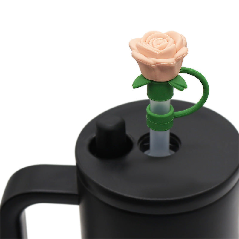 Wholesale Silicone Straw Cap 10Mm Decorative For Cup Trendy DIY Accessory Straw Tube Cap