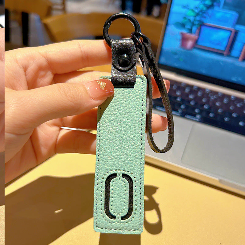 Wholesale Leather 26 Letter Keychain Chic Car Key Accessory Decorative Bag Charm