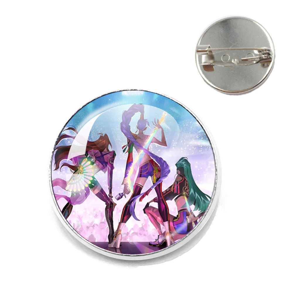 Wholesale  Kpop Time Gemstone Brooch  ACCVIP