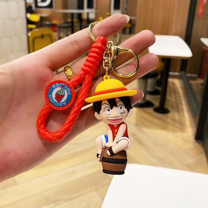 Wholesale Cartoon Anime PVC Soft Glue Keychain Cute Keychain ACC-KC-ErLu018