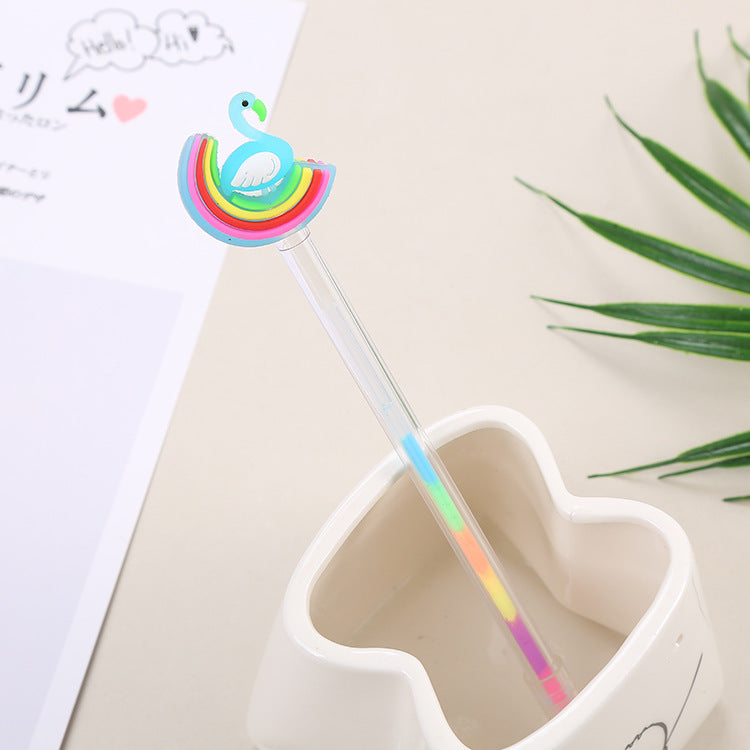 Wholesale Creative cute flamingo colored gel pen