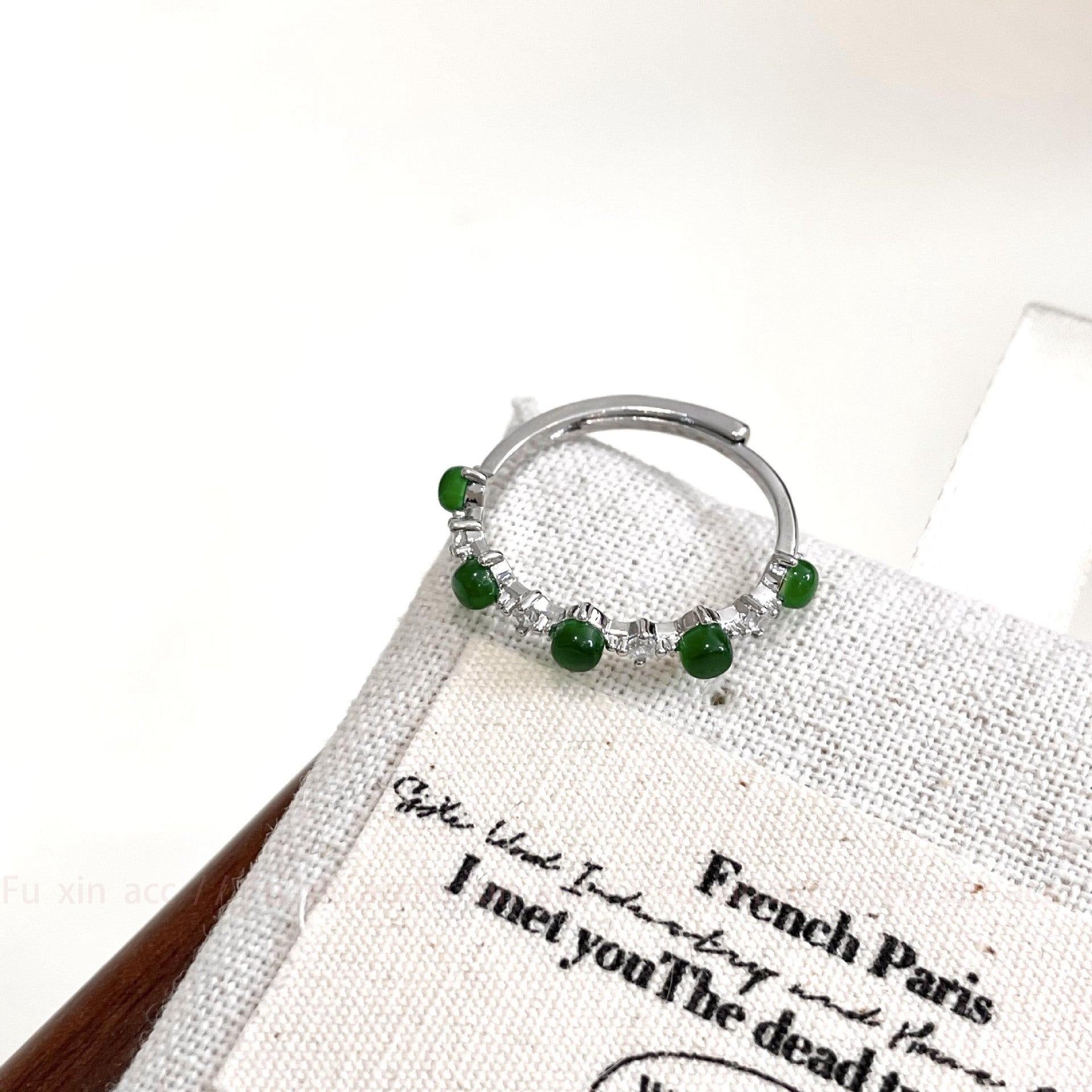 Wholesale  Bead Zircon Gourd Ring