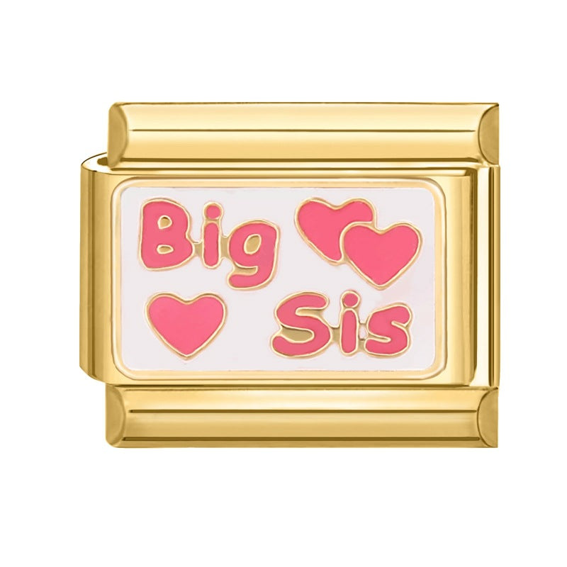 Wholesale Italian charm bracelet 9 facial mask DIY splicing removable stainless steel com posable bracelet