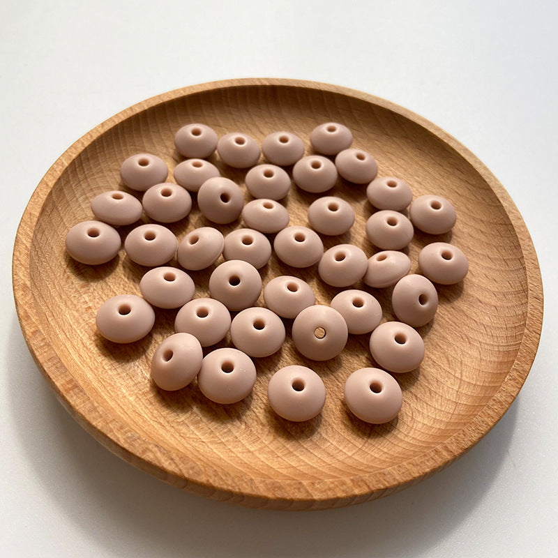 Wholesale 50PCS DIY Abacus Beads Silicone Small Beads 12MM