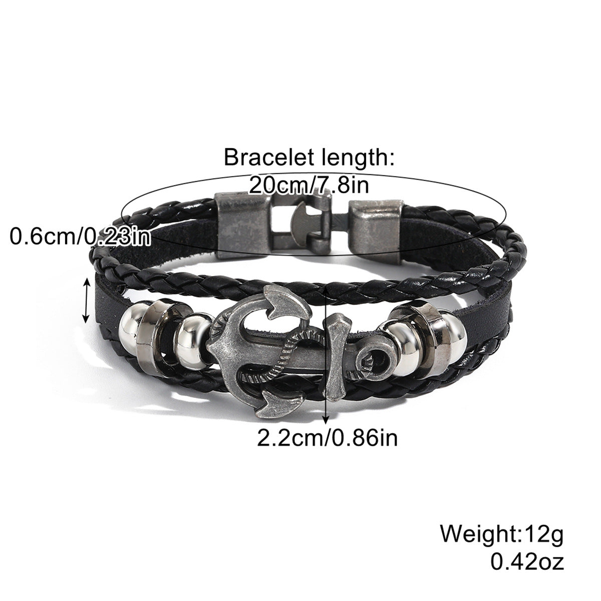 Wholesale Vintage Leather Bracelet Ethnic Style Men's Bracelet ACC-BT-ManYi006