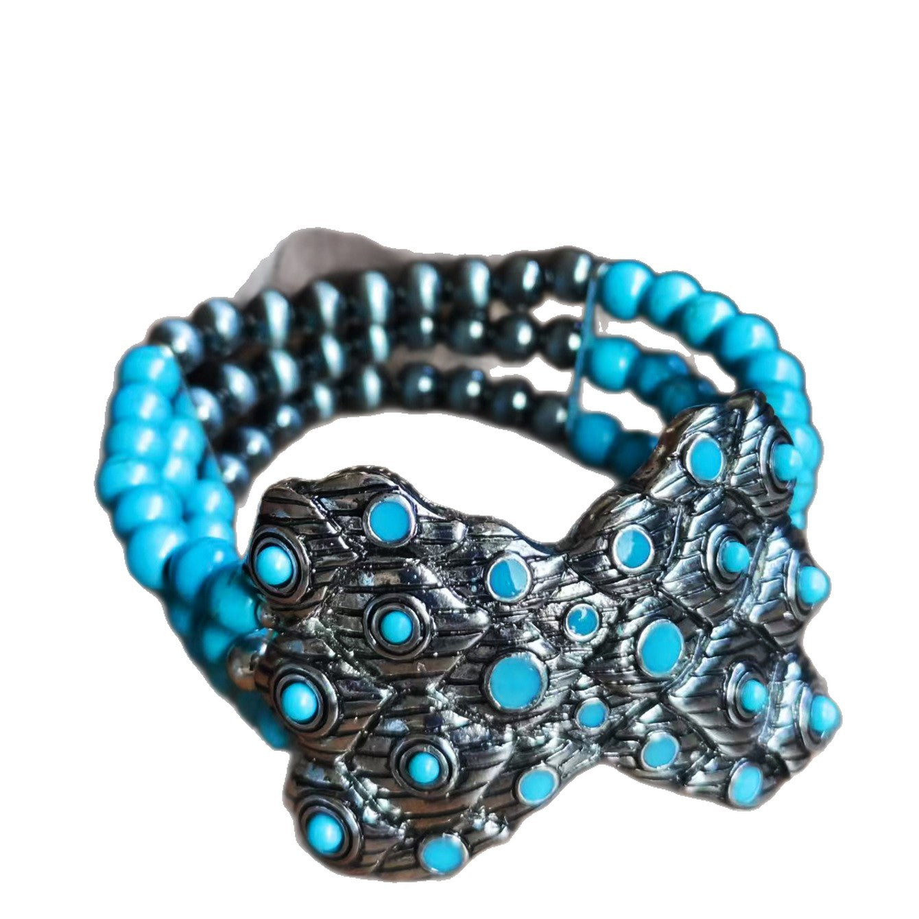 Wholesale Boho Multi Layer Cowgirl Bracelet With Peacock Bow Charm Chic Fashion Accessory For Casual Gift Giving