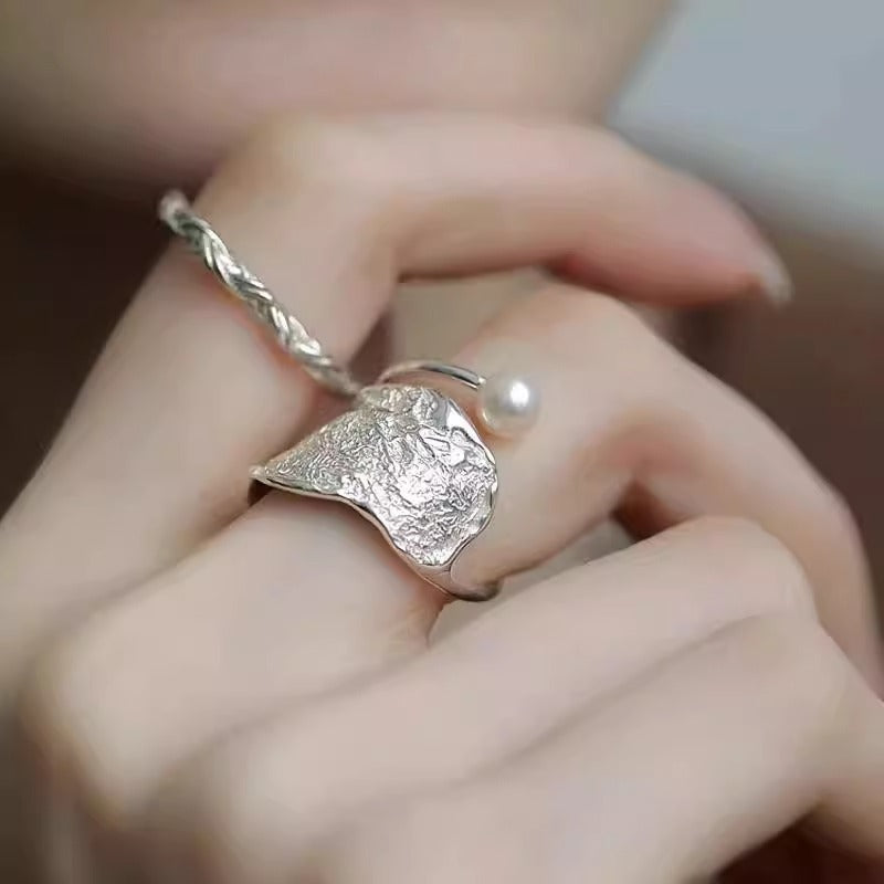 Wholesale Korean Style Niche Design Sense Rough Version Twist Ring