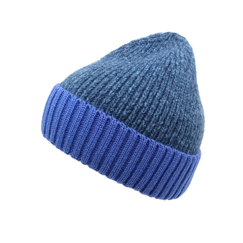 Wholesale  color matching jacquard autumn and winter knitted hat