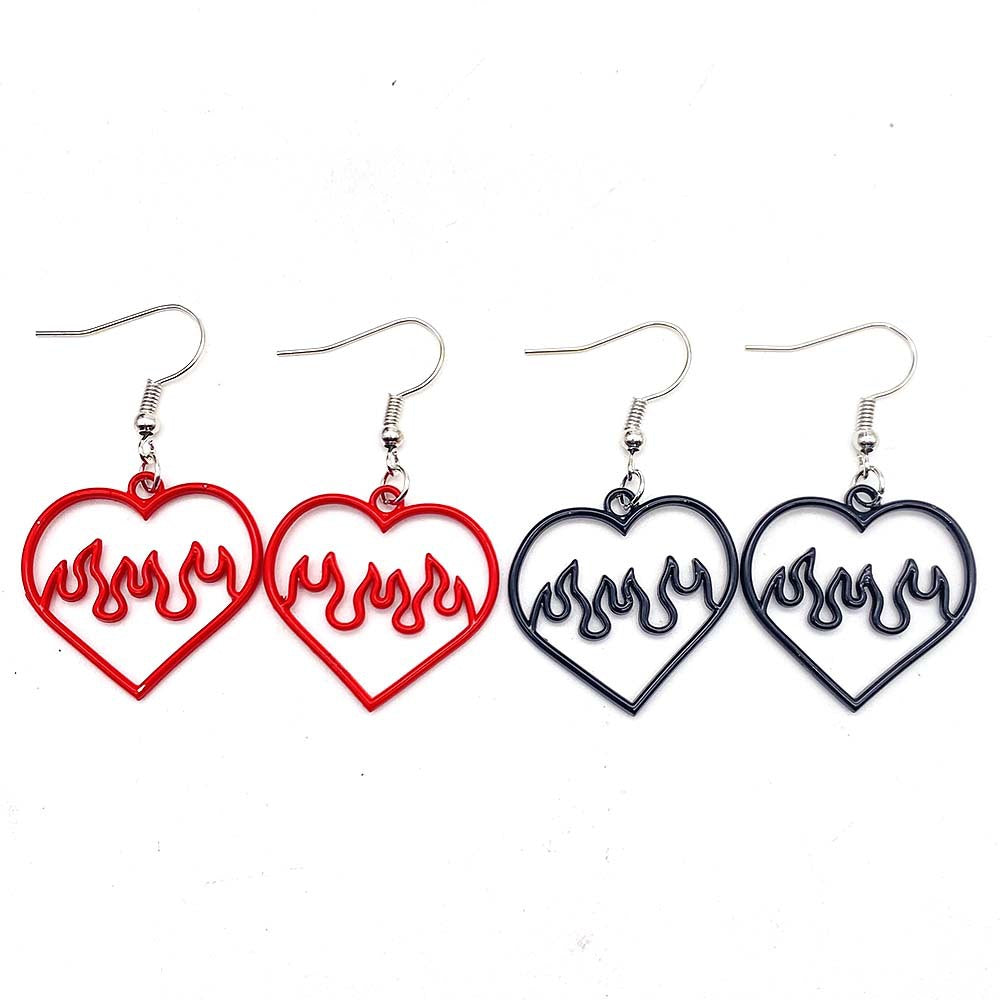 Wholesale  Openwork Heart Stud Earrings Heart Earrings