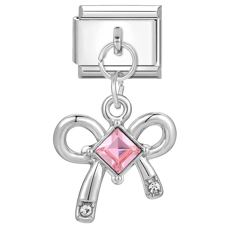 Wholesale Italian Charm Bracelet 9mm DIY creative steel color dream pendant  Creative Stainless Steel Composable Bracelet