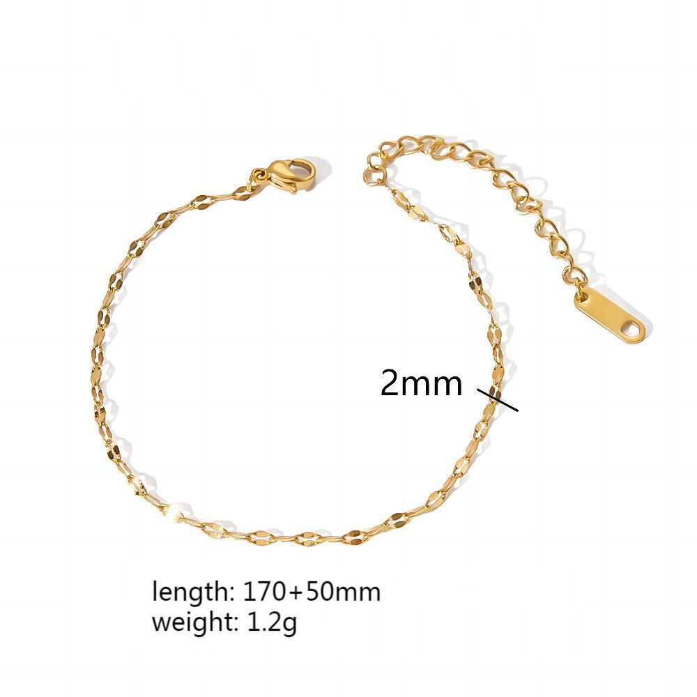 Wholesale DIY bracelet accessories versatile stainless steel snake bone chain