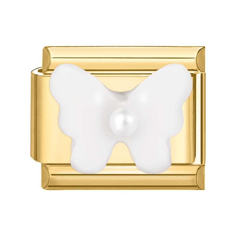 Wholesale Italian Charm Bracelet 9mm DIY Splicing Cute Creative Stainless Steel Composable Bracelet