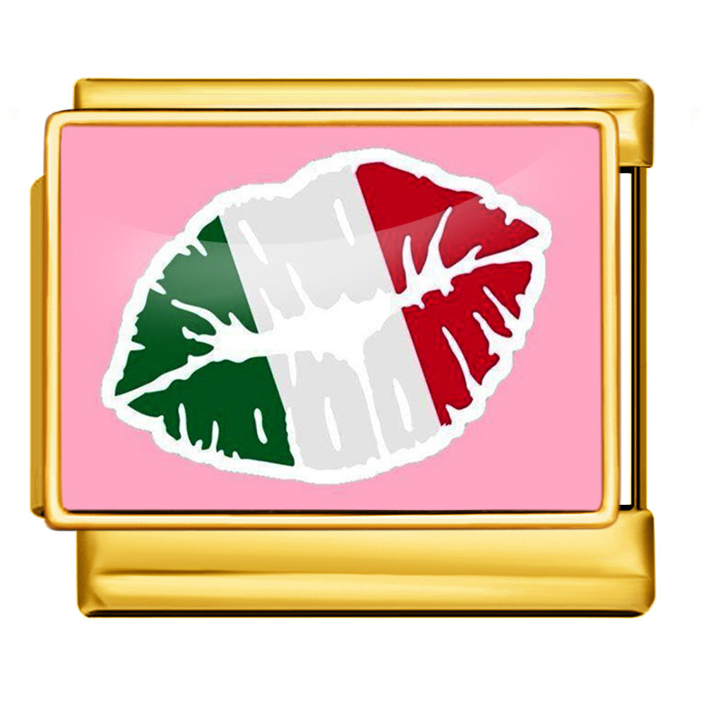 Wholesale Italian Charm Bracelet 9mm DIY  Image Printing  Creative Stainless Steel Composable Bracelet