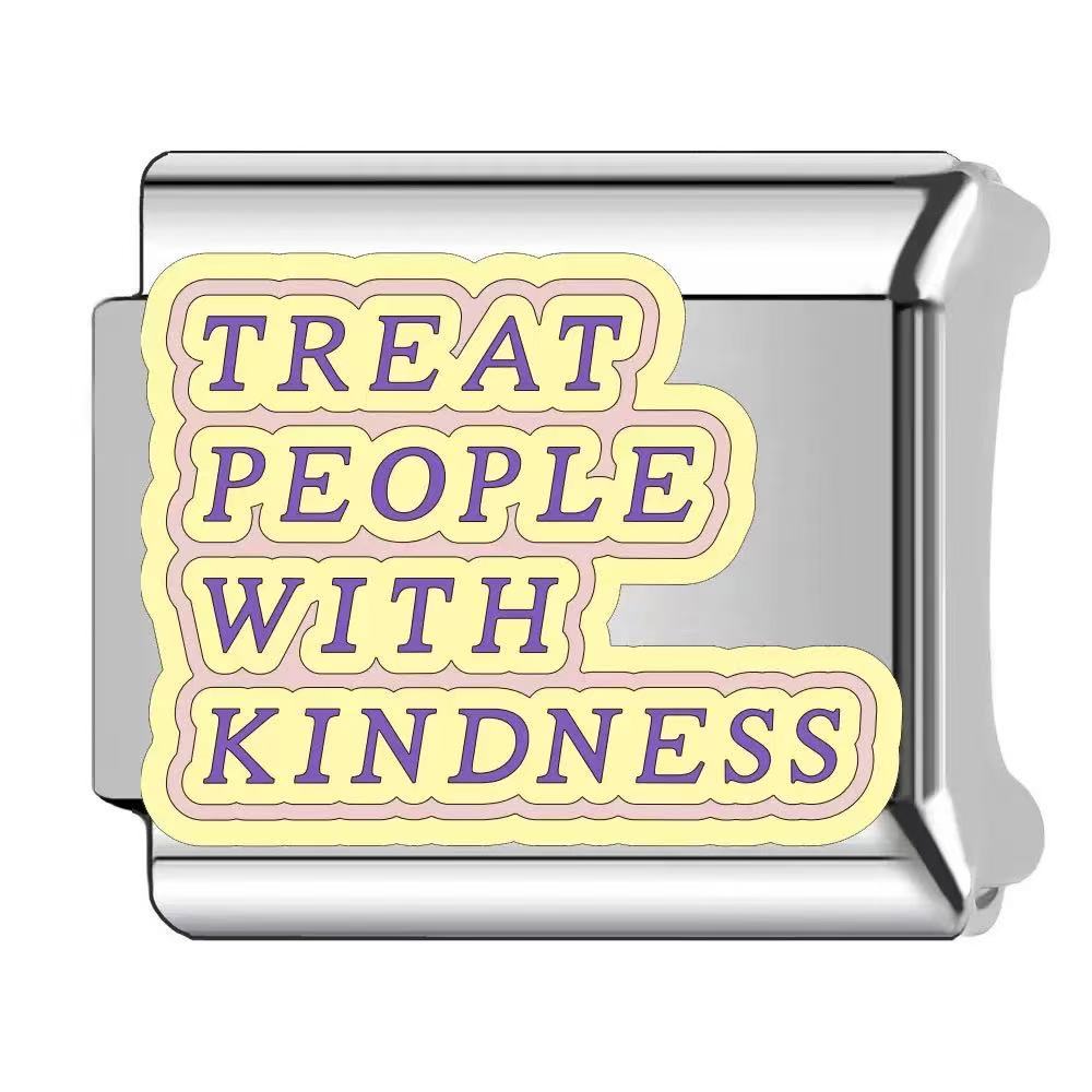 Wholesale  Italian Charm Bracelet 9mm DIY dripping paint Creative Stainless Steel Composable Bracelet