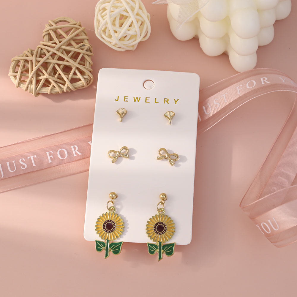 Wholesale Oil-dripping fruit and bee earring