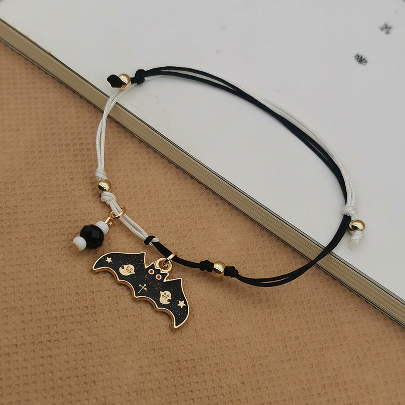 Wholesale Halloween Handmade Woven Ghost Pumpkin Skull Bracelet ACC-BT-Haol005