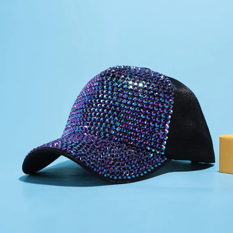 Wholesale  colorful rhinestone baseball cap