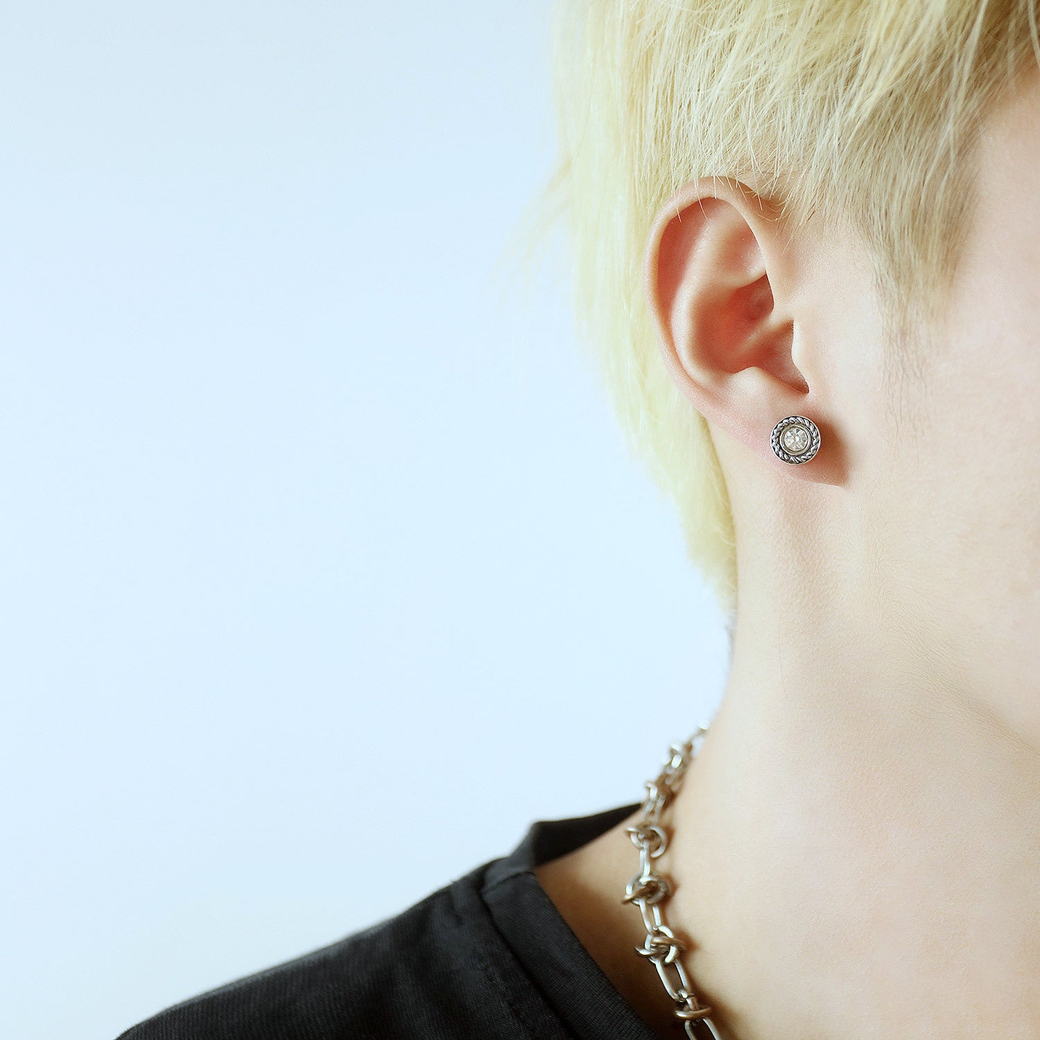 Wholesale All-match Simple Titanium Steel Earrings